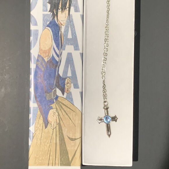 Fairy Tail Gray Fullbuster Cross Anime Necklace - Picture 2 of 3